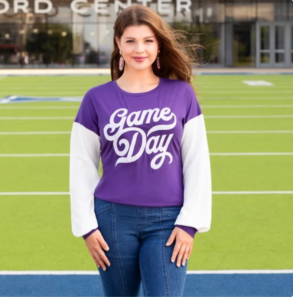 Varsity Game Day Long Sleeve Shirt