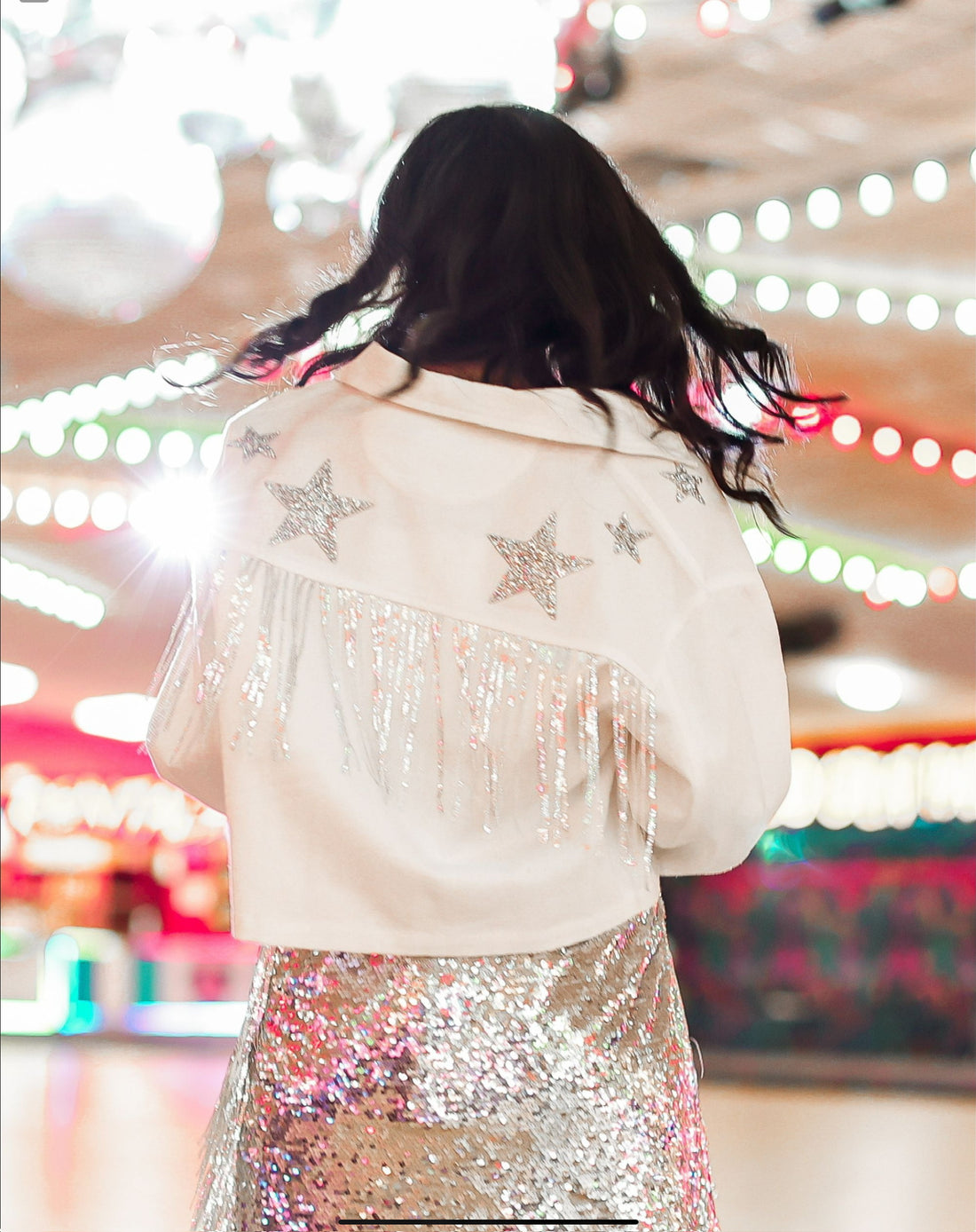 It Is Written In the Stars Embellished Denim Jacket