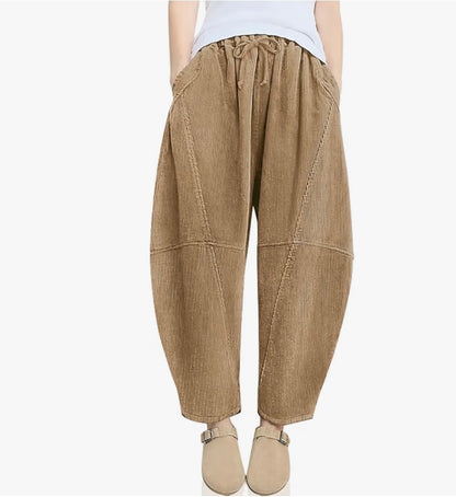 Corduroy Baggy Harem Pants