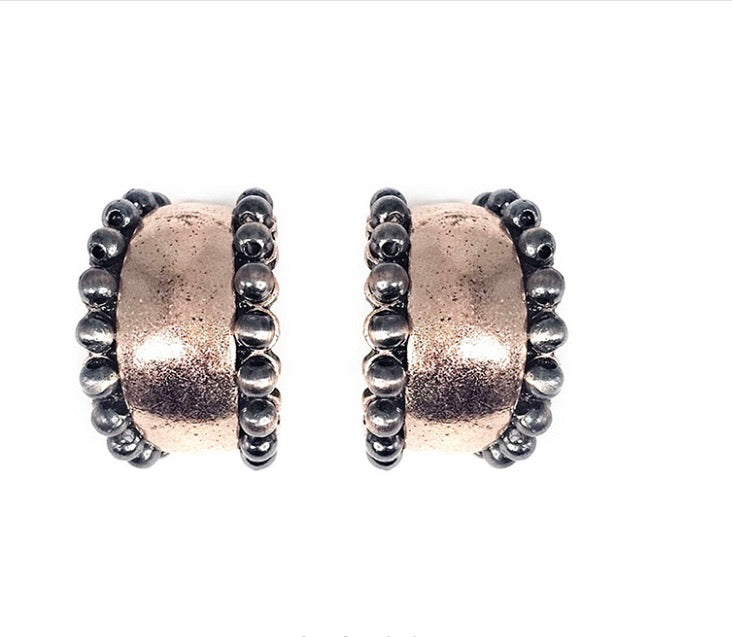 Brass Color Bubble Hoops