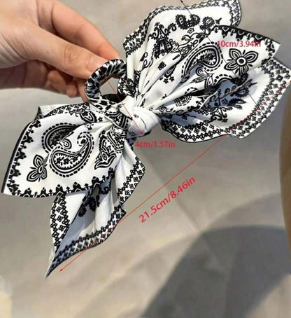 Vintage Elegant Bandana Butterfly Claw Clip