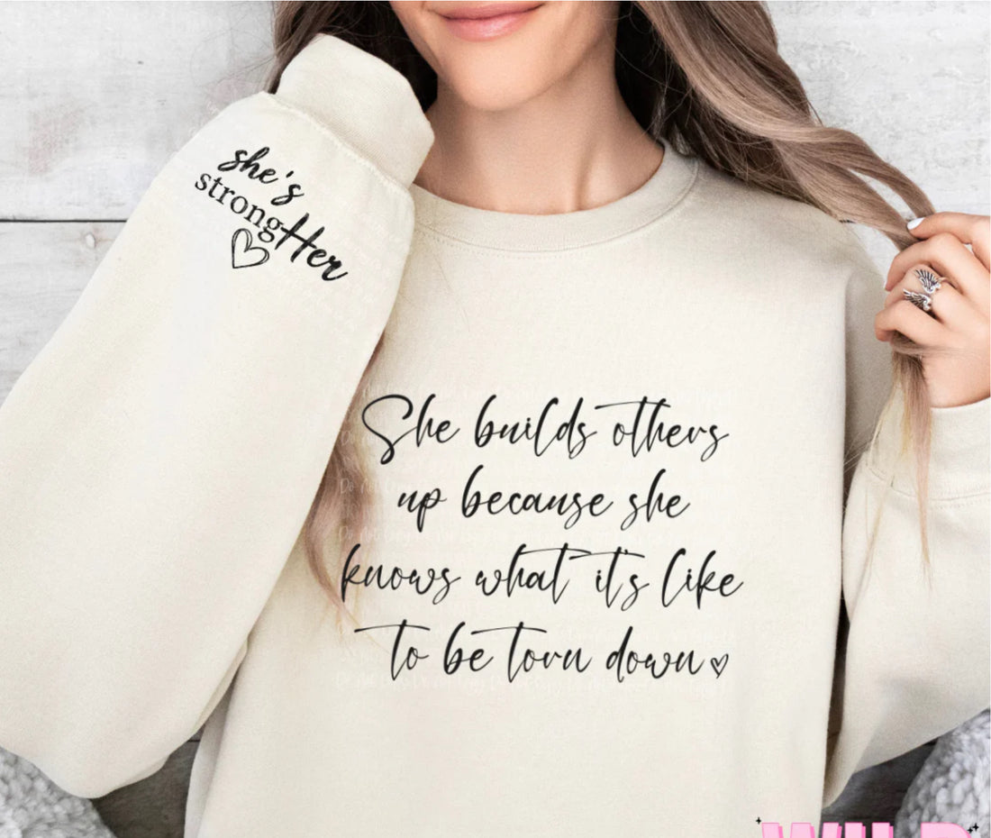 She Builds Up Others… Graphic Sweatshirt