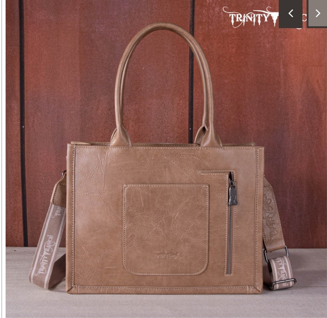 Trinity Ranch Hair On Concealed Carry Crossbody Tote