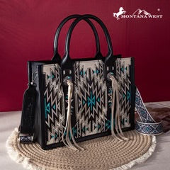 Montana West Embroidered Aztec Conceal Carry Crossbody Purse