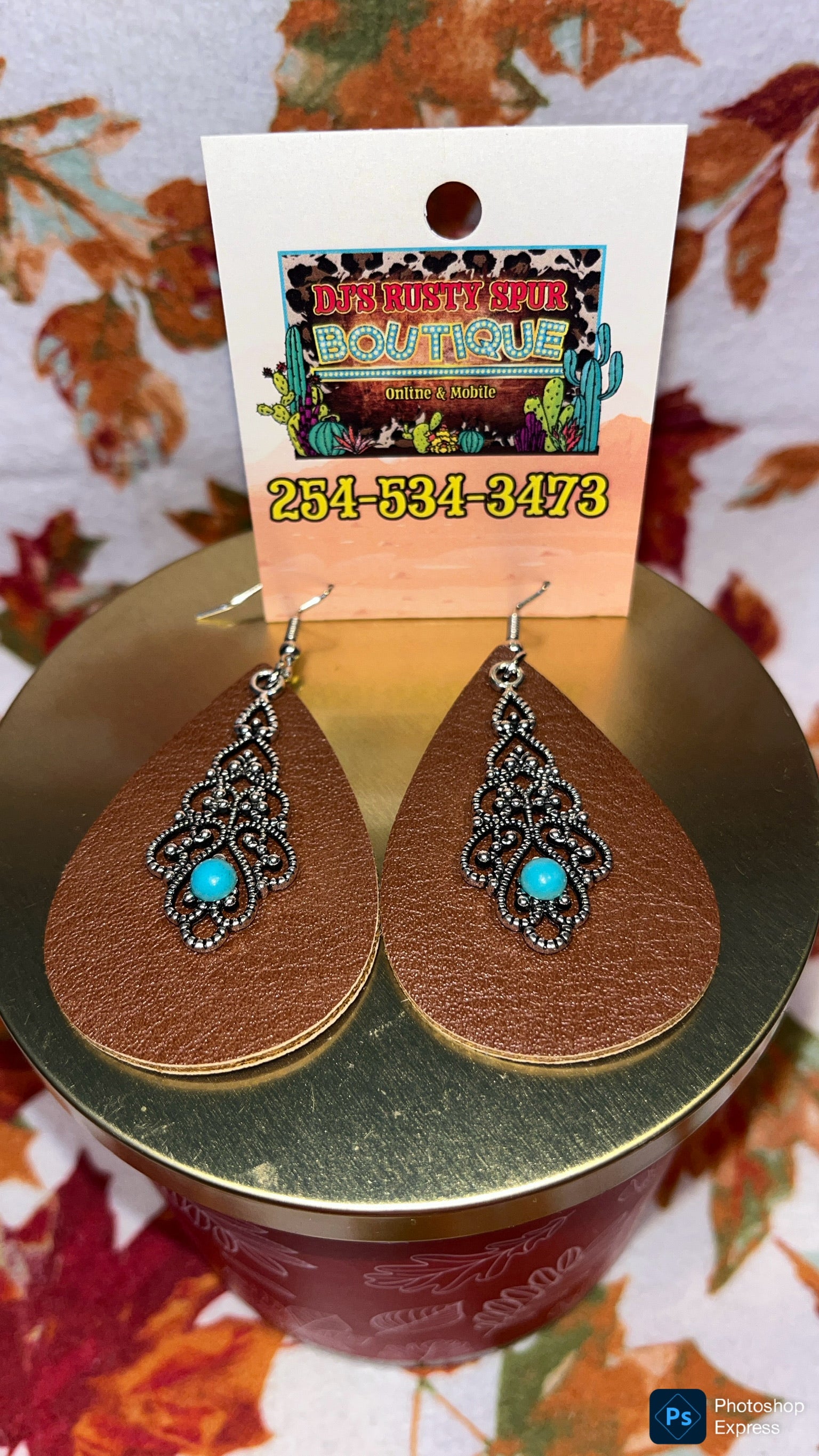 Western Themed Dangle Earrings