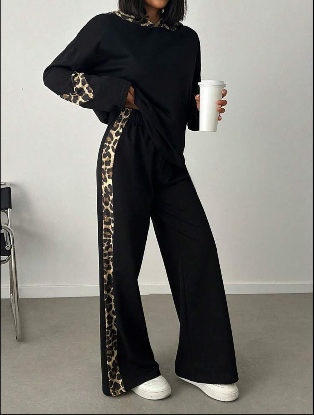 Leopard Chic 2 piece Outfit Set