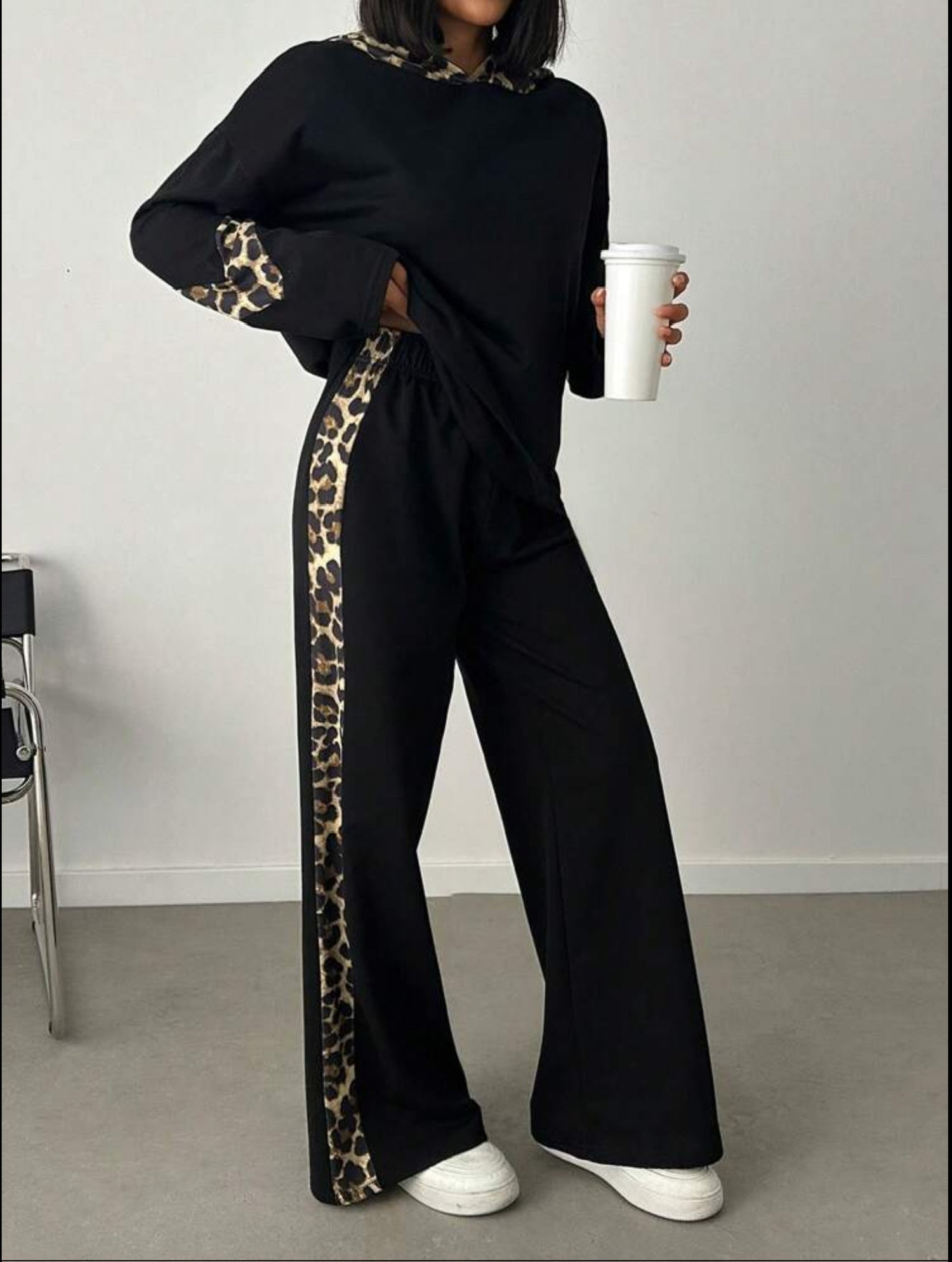 Leopard Chic 2 piece Outfit Set