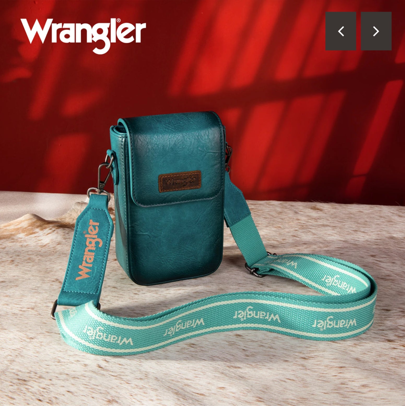 Wrangler Crossbody Cell Phone Purse with Back Card Slots