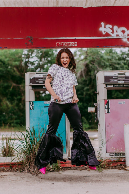 Sheriff Justice Western Print Top
