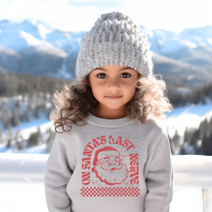 On Santa’s Last Nerve Toddler Graphic Sweatshirt