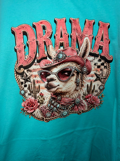 Drama Llama Rhinestone Graphic Tee