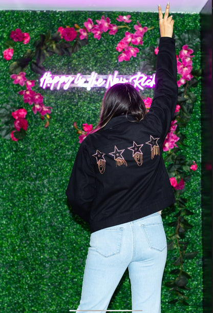 Cosmic Cowgirl Western Denim Jacket