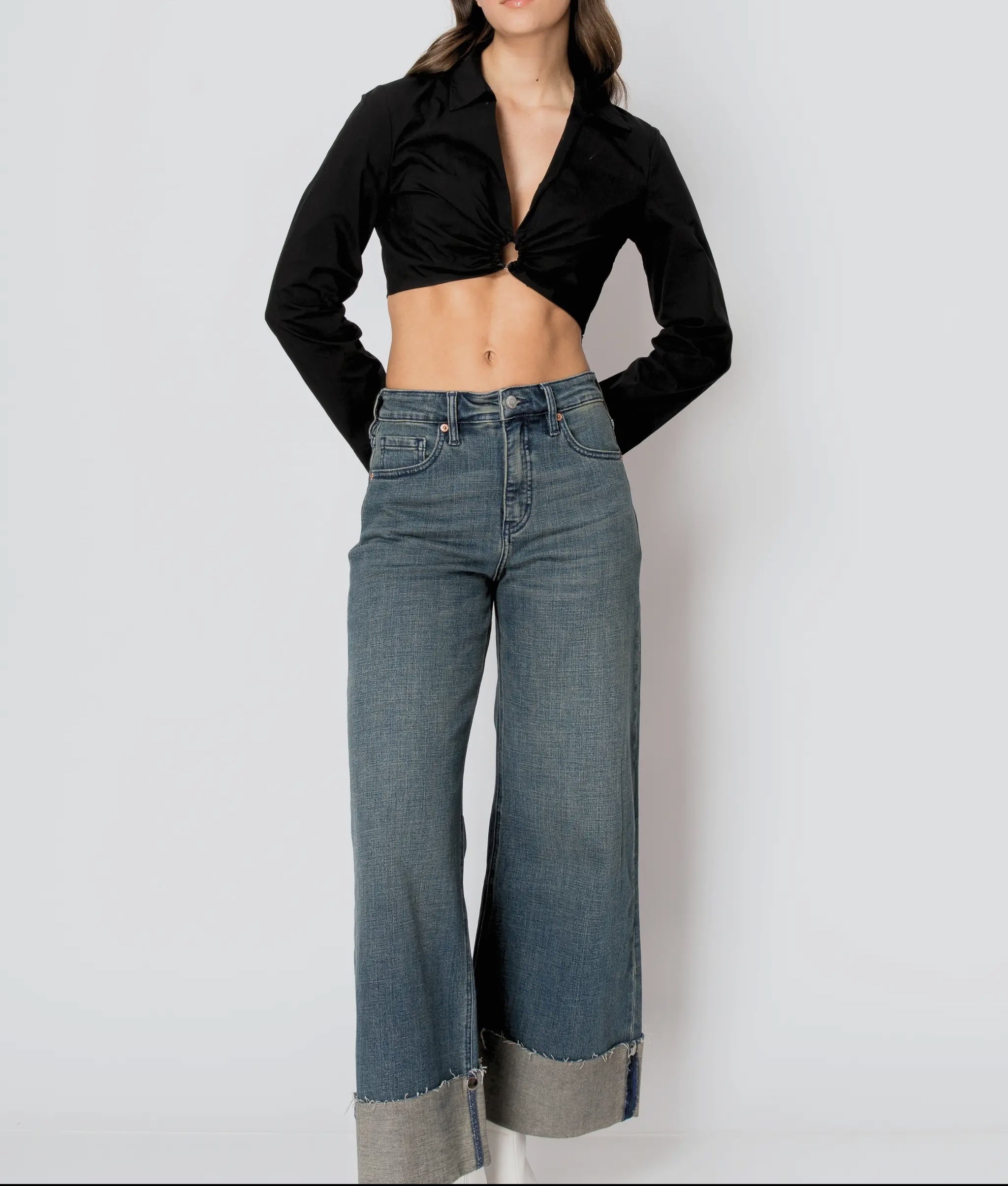 Artemis Vintage Tummy Control High Rise Wide Leg Jeans