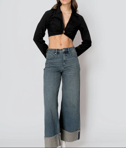 Artemis Vintage Tummy Control High Rise Wide Leg Jeans