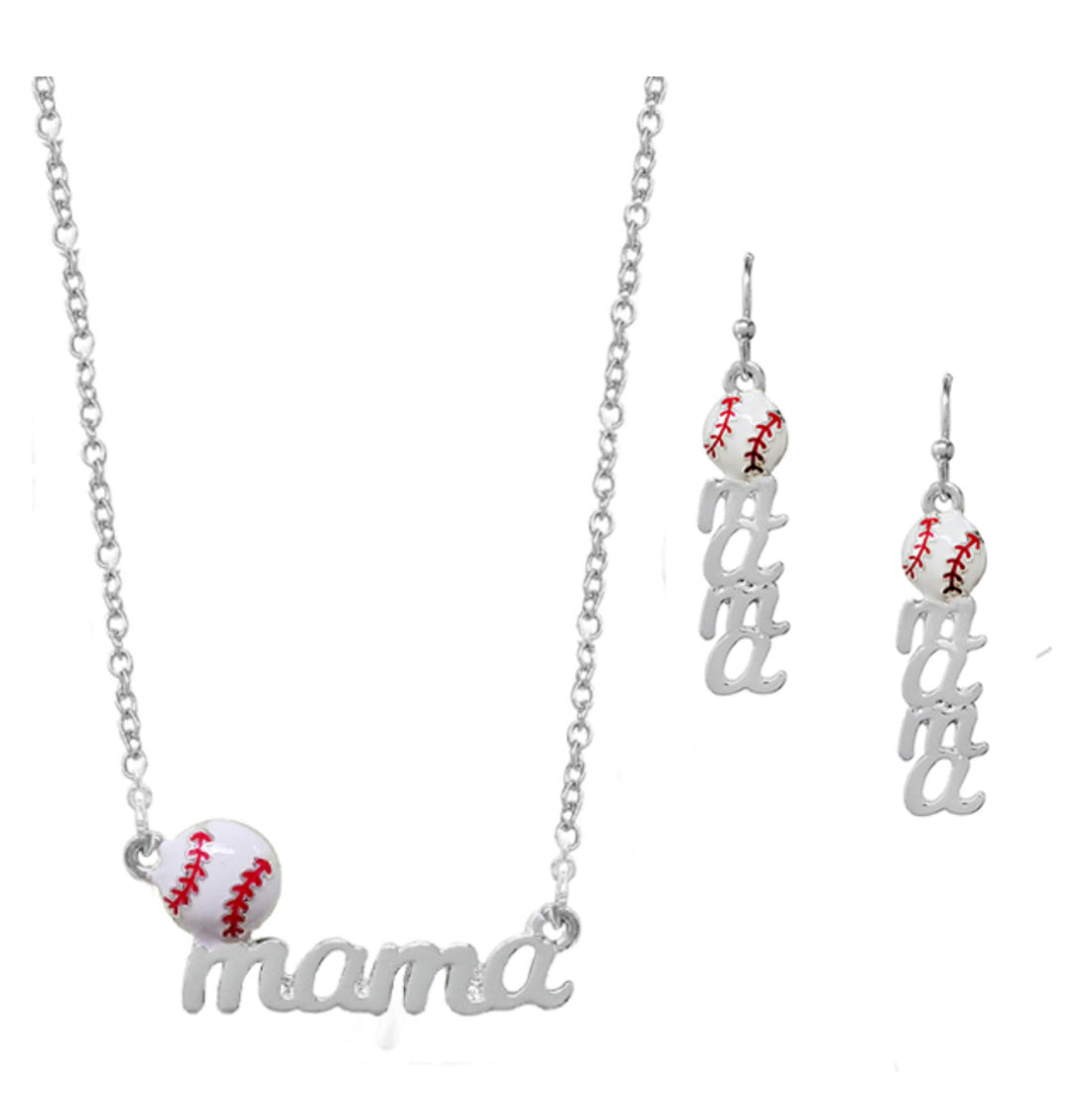 Sport “Mama”. Necklace &amp; Earring Set