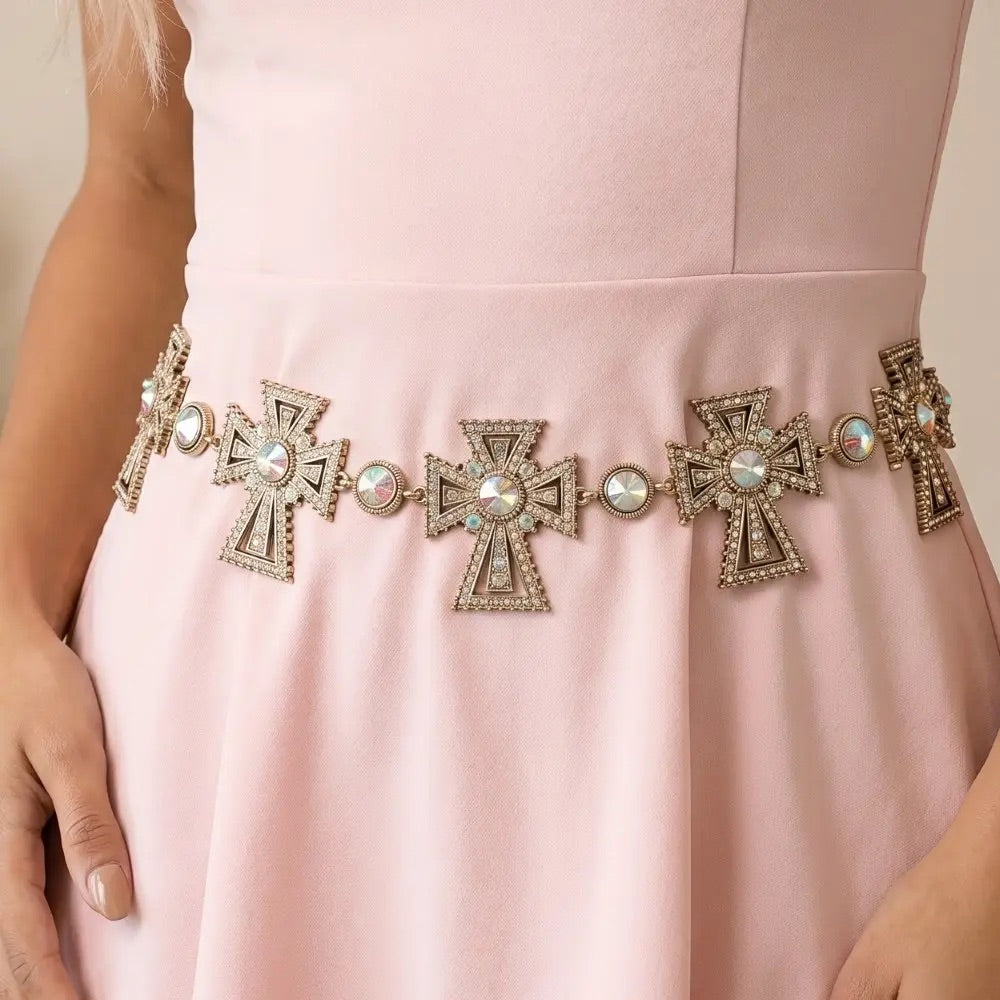 Western/Boho Concho Chain Link Belt