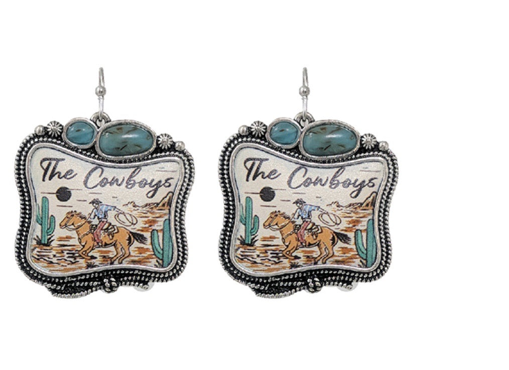The Cowboys Dangle Earrings