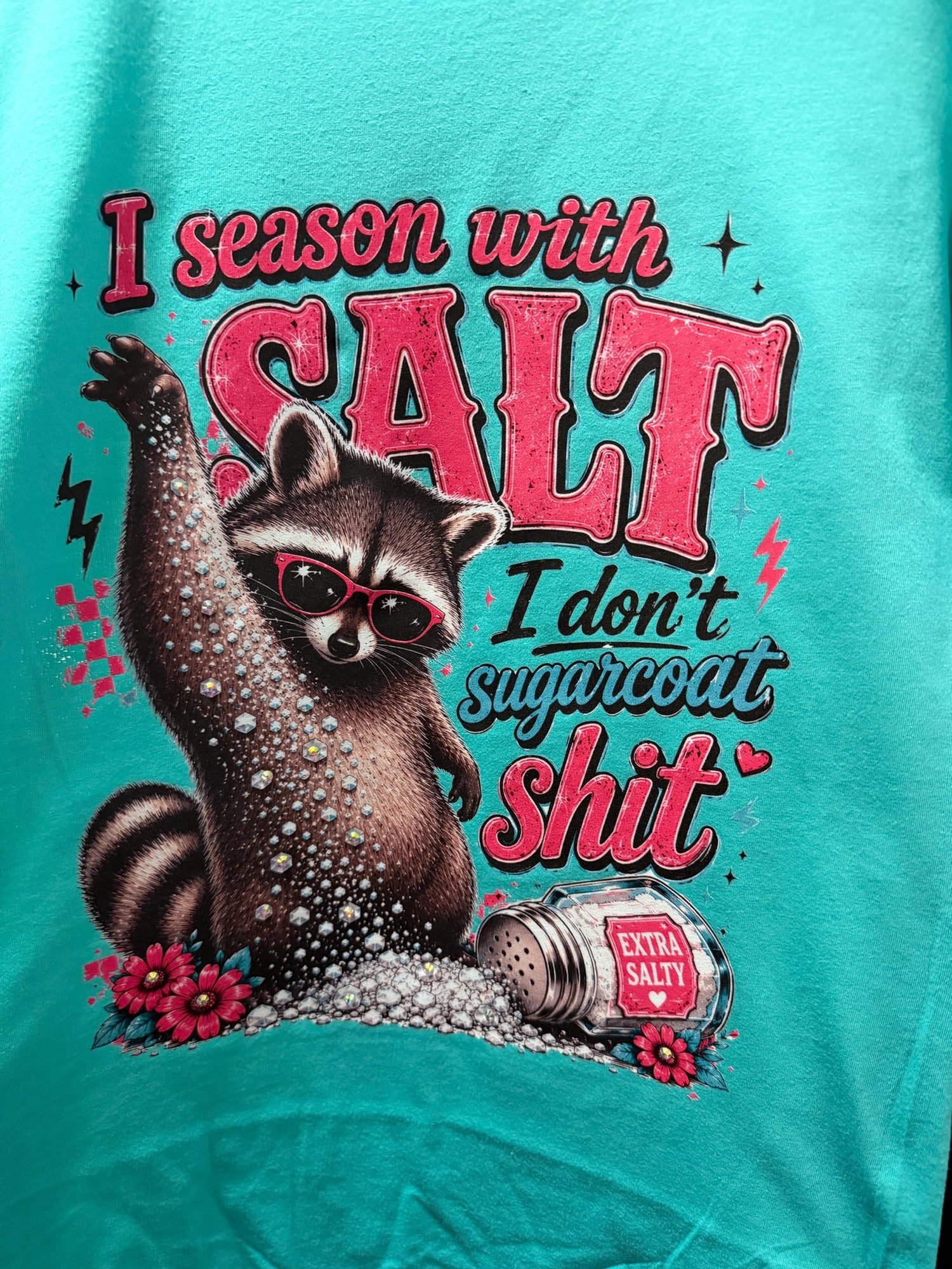 I Season with Salt Rhinestone Graphic Tee