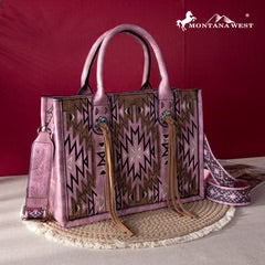 Montana West Embroidered Aztec Conceal Carry Crossbody Purse