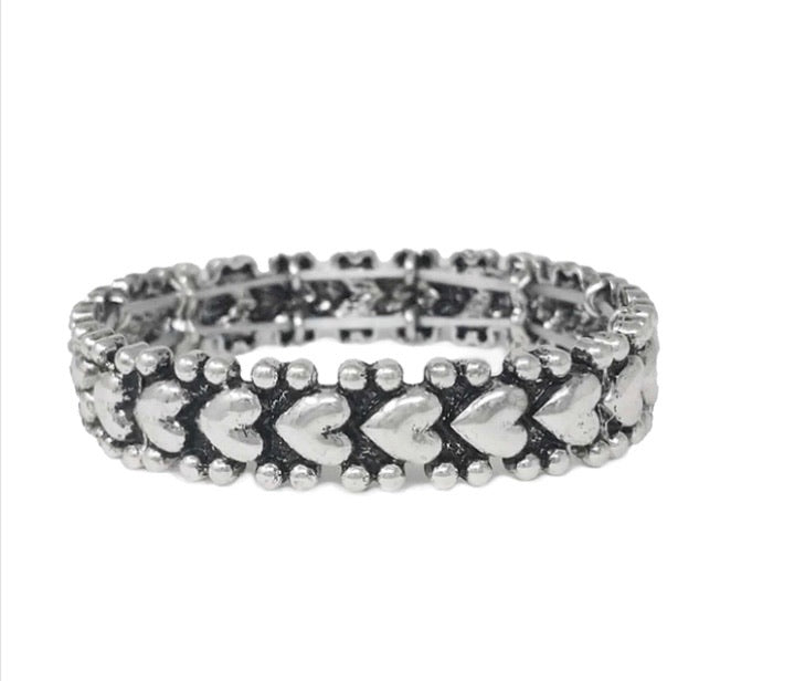 Small Heart Stretch Bracelet