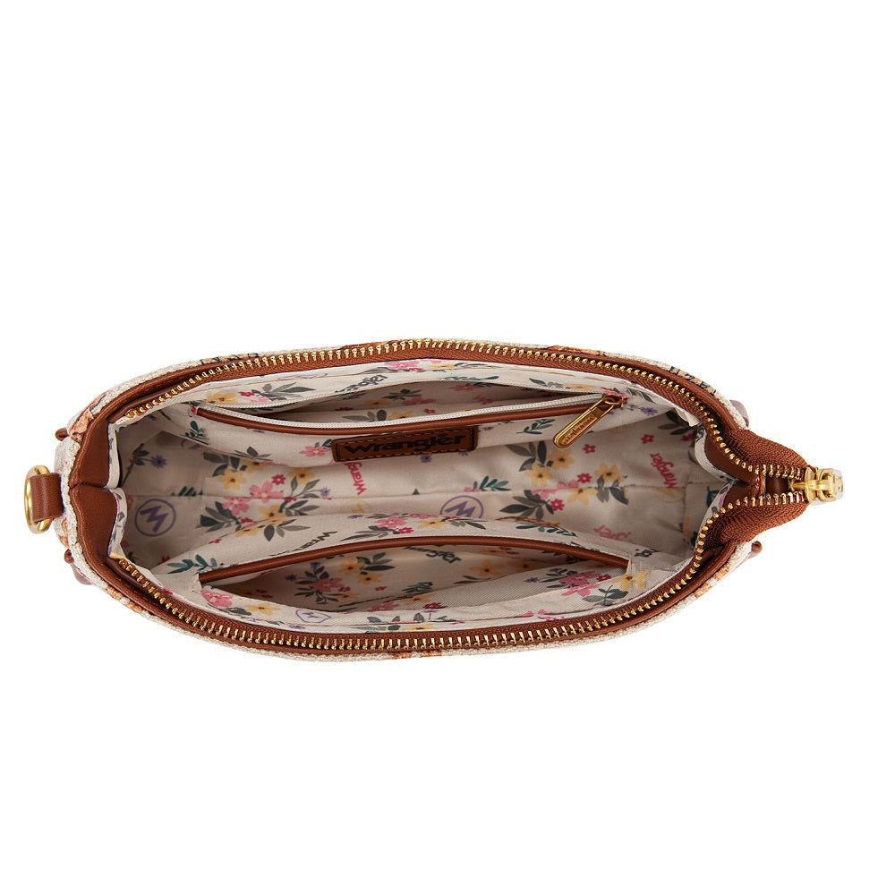 Wrangler Cowgirl Print Shoulder Handbag with Link Strap
