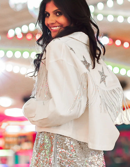 Its Written In the Stars Embellished Denim Jacket