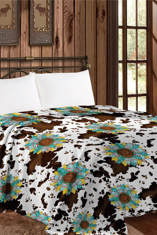 Western Design Queen Size, THIN THROW BLANKET