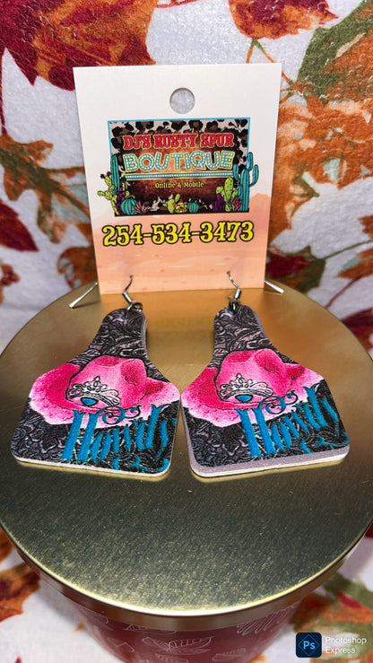 Western Themed Dangle Earrings