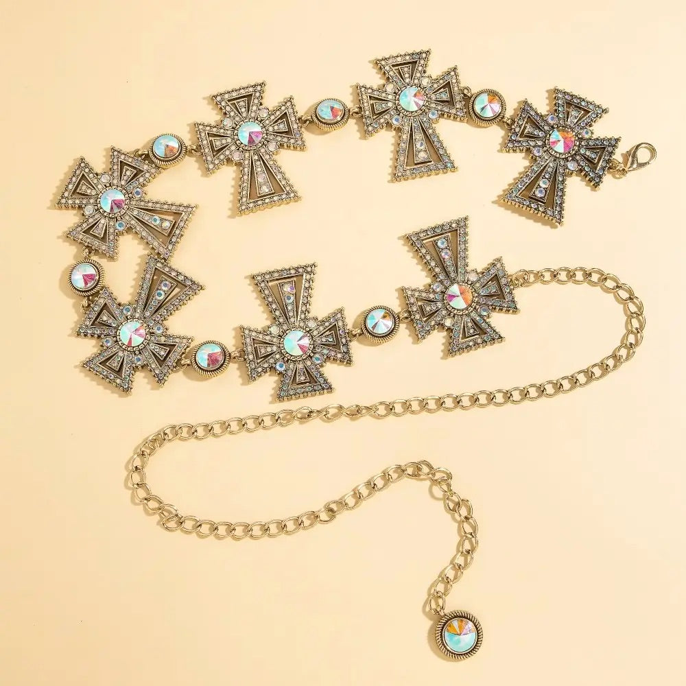 Western/Boho Concho Chain Link Belt