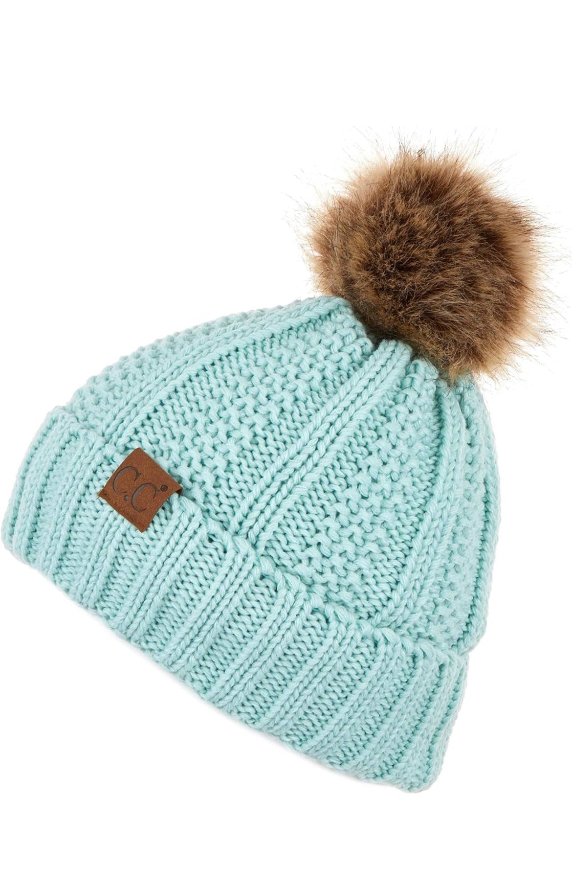 C.C. Kids Cable Knit Beanies