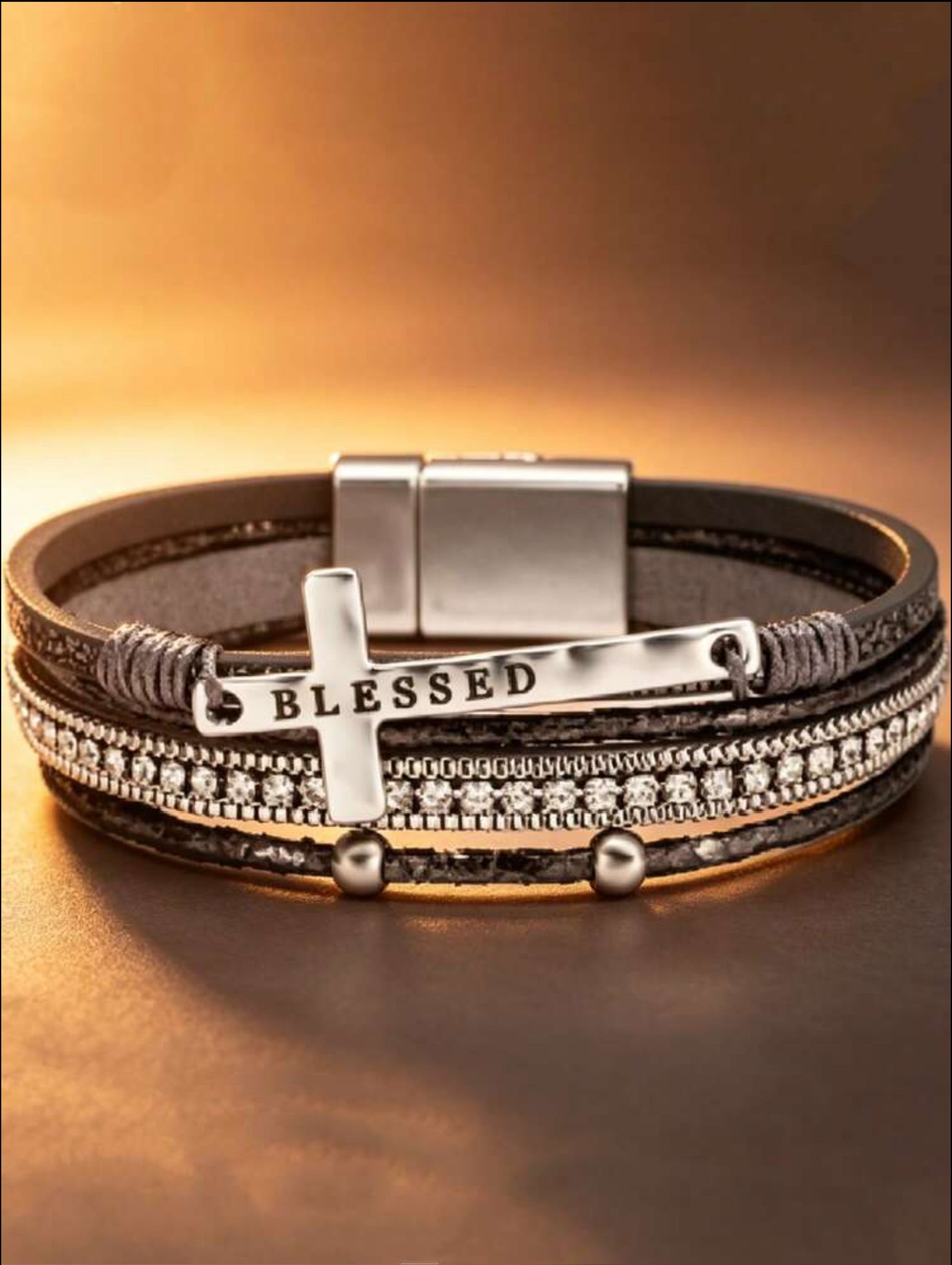 Blessed Cross Magnetic Bracelet