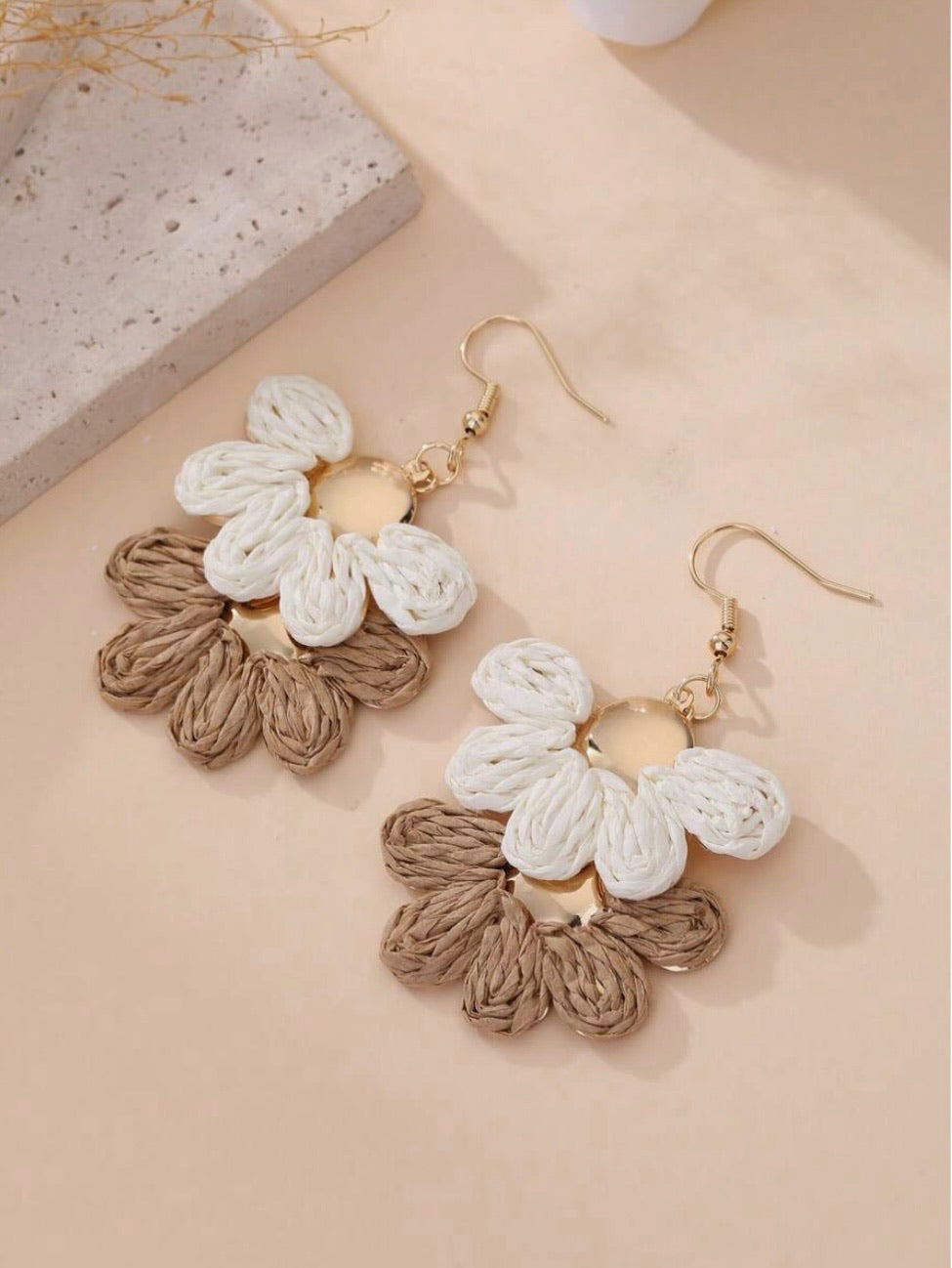 Handmade Bohemian Woven Dangle Earrings