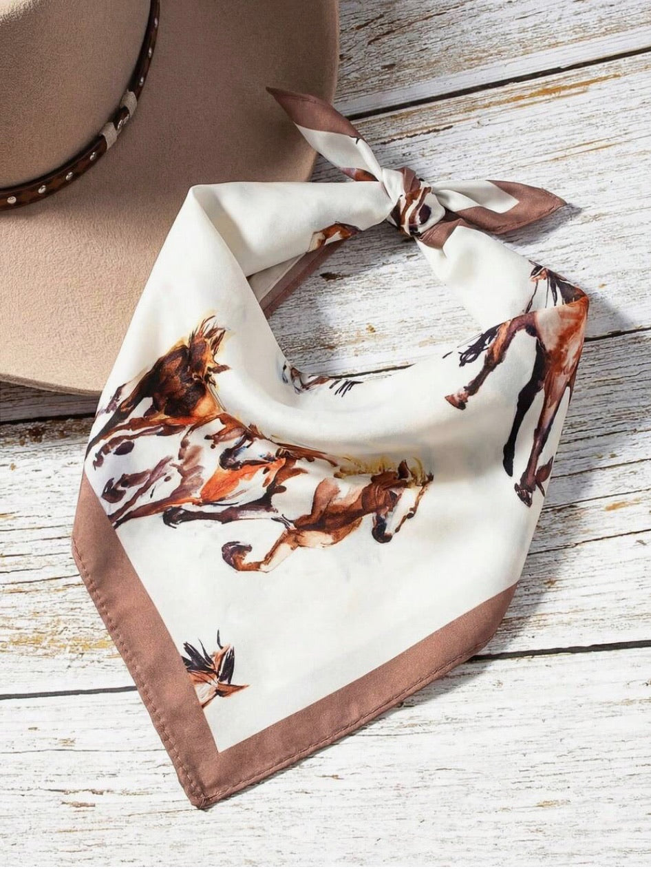 Versatile Horse Print Bandana