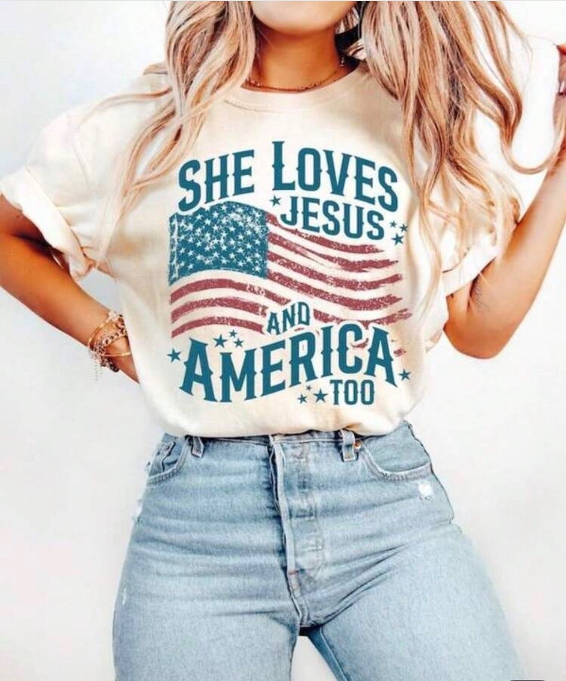 She Loves Jesus and America Too