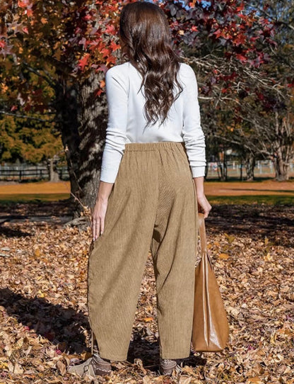 Corduroy Baggy Harem Pants