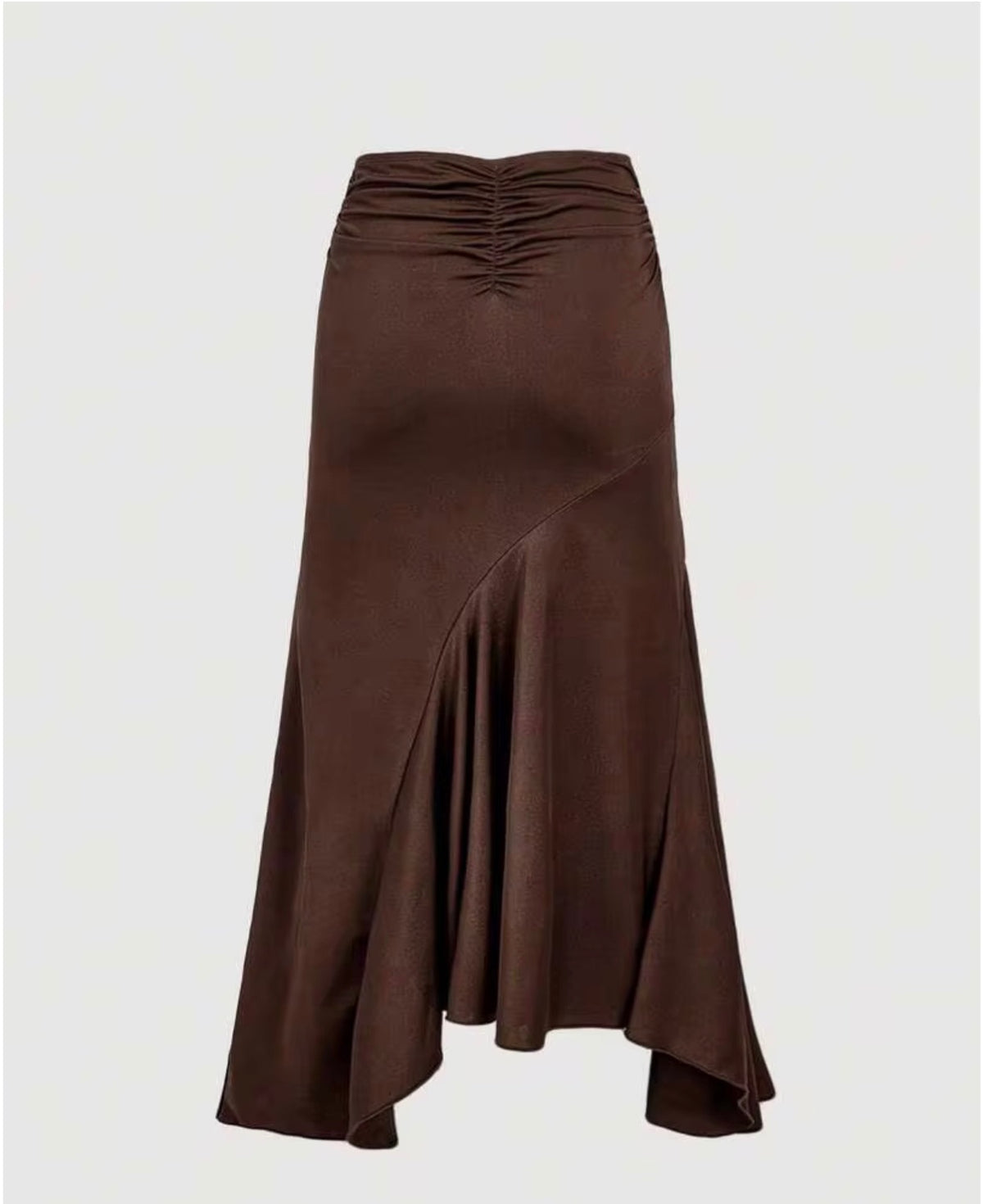 High Waist Midi Tie Wrap Skirt