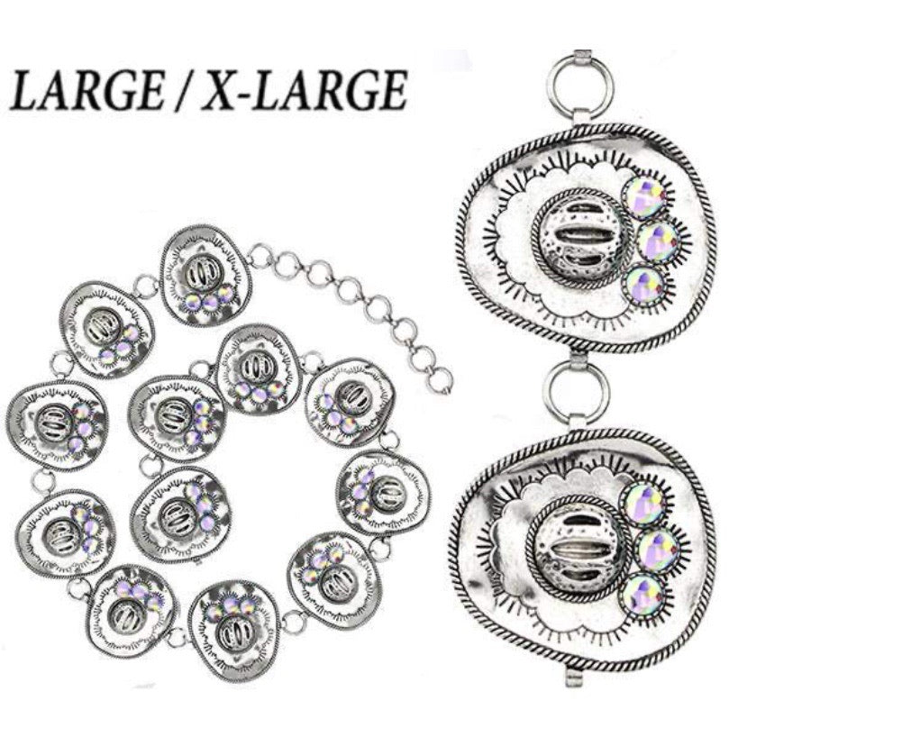 Iridescent Cowboy Hat Belt