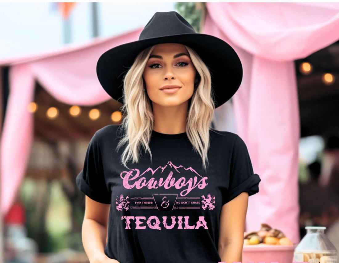 Cowboys &amp; Tequila Graphic Tee