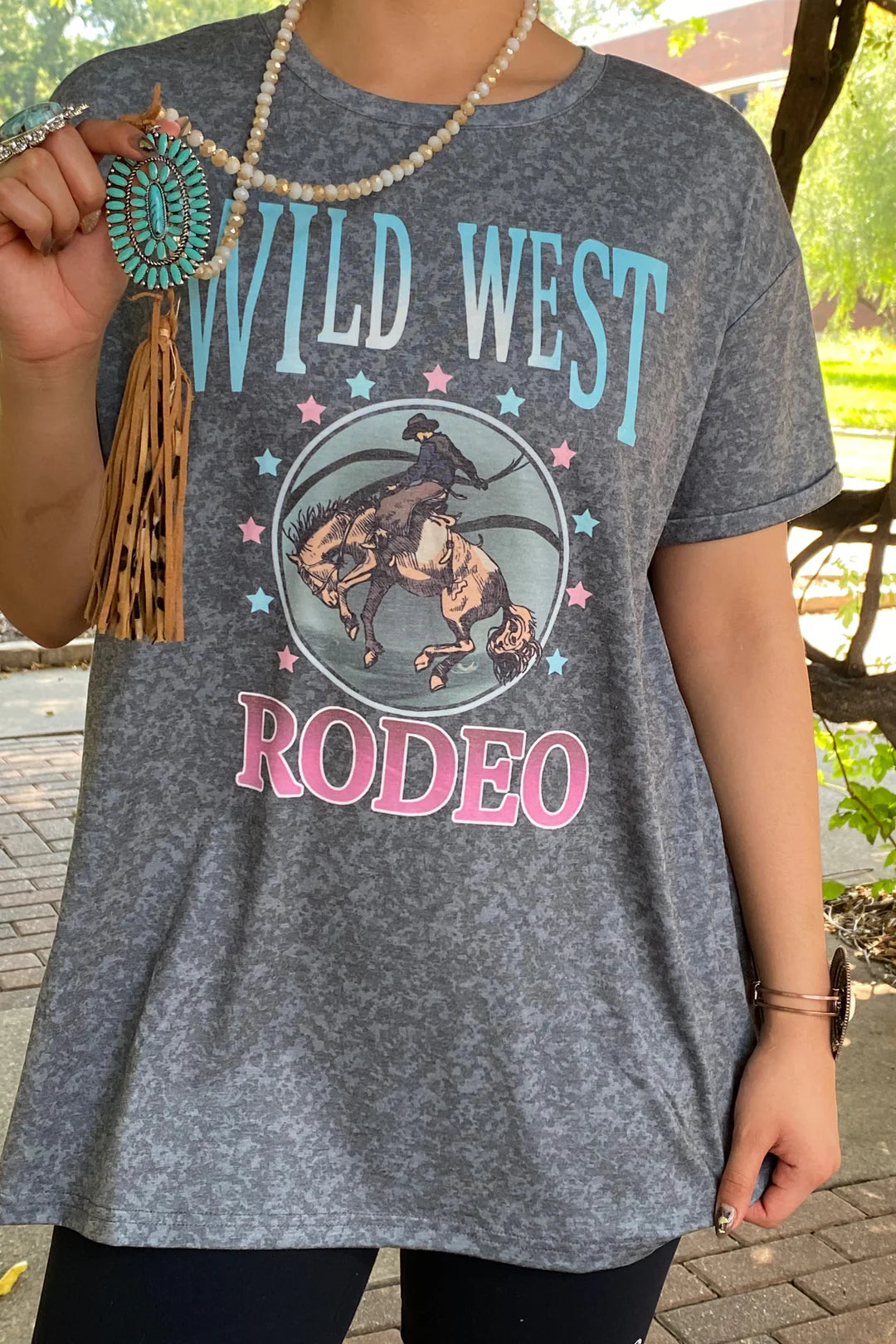 Wild West Rodeo Short Sleeve Top