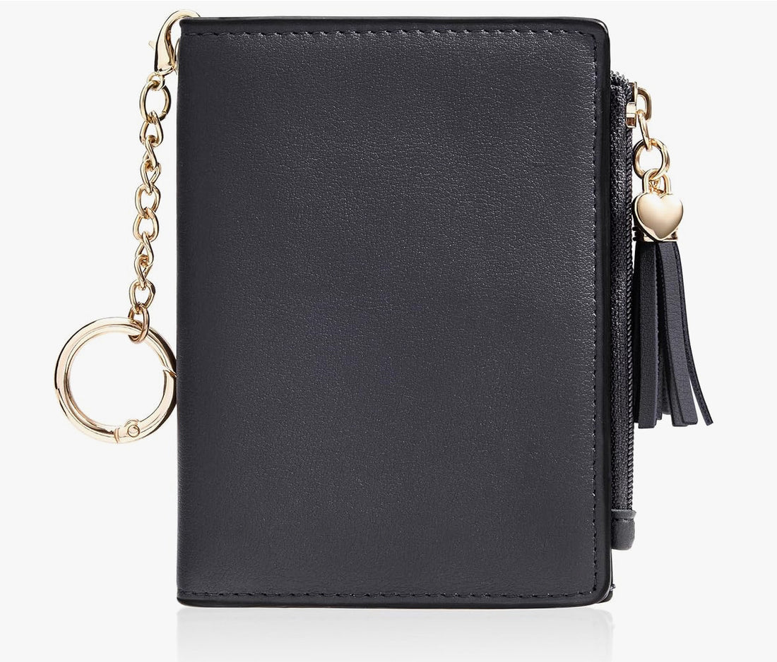 Cute RIFD Wallet with Zipper Coin Pocket and Tassel