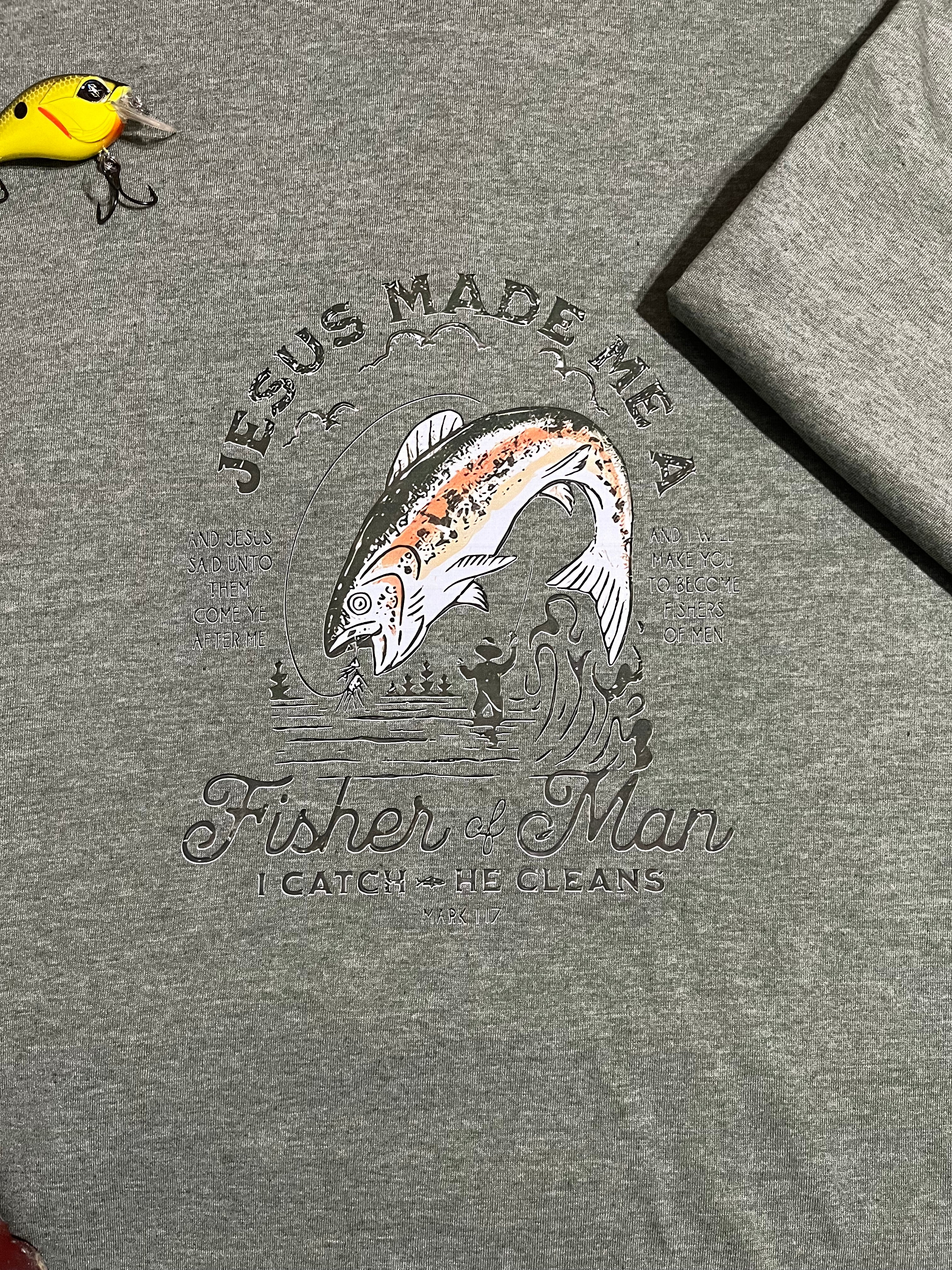 Jesus Made Me A Fisher of Man Graphic T-Shirt