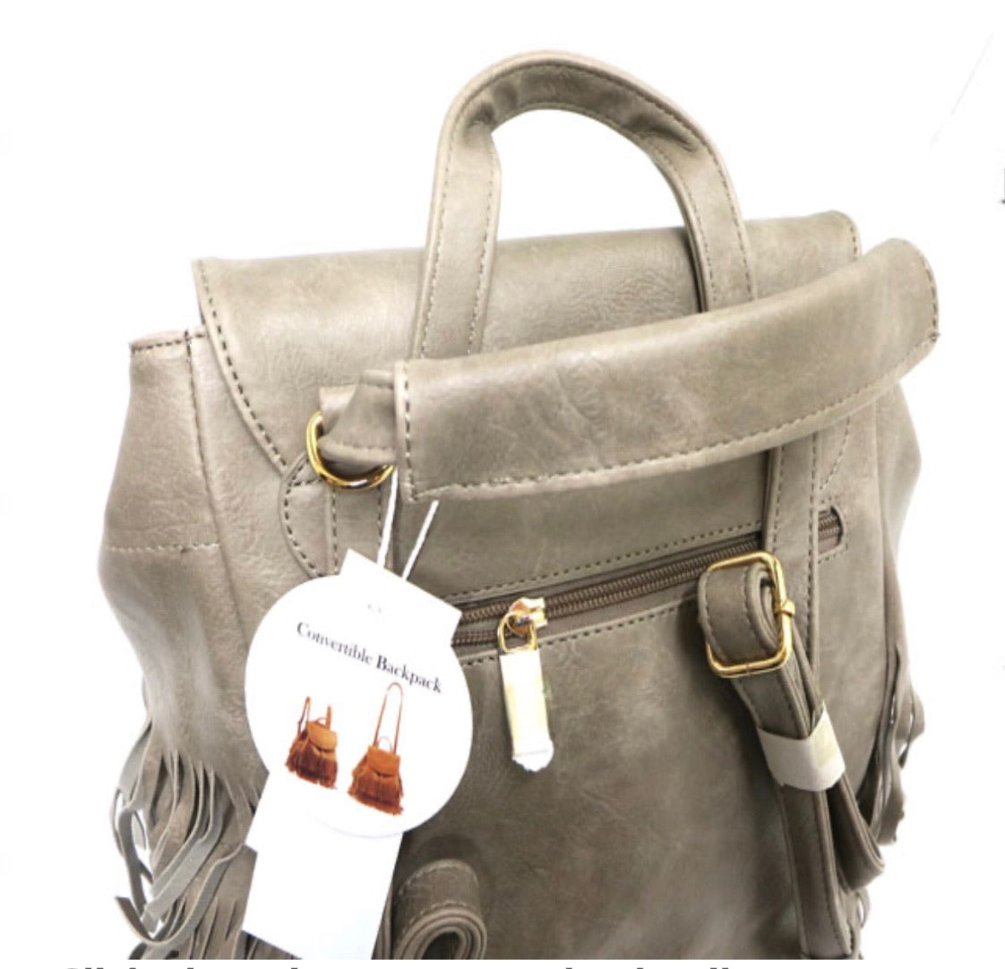 Drawstring Close Backpack with Magnetic Snap Closure