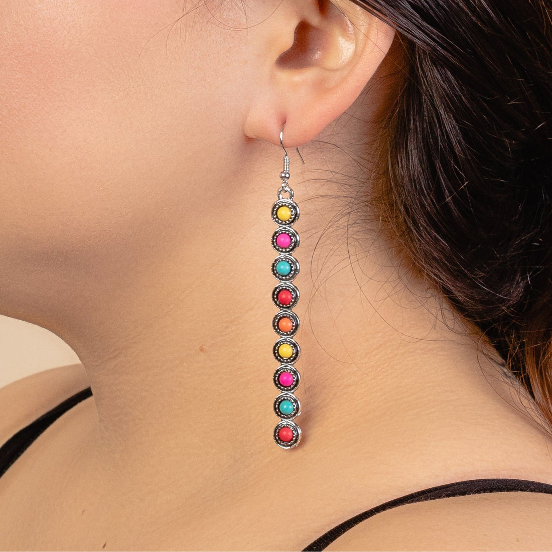 Squash Blossom Earrings - Multi Colored
