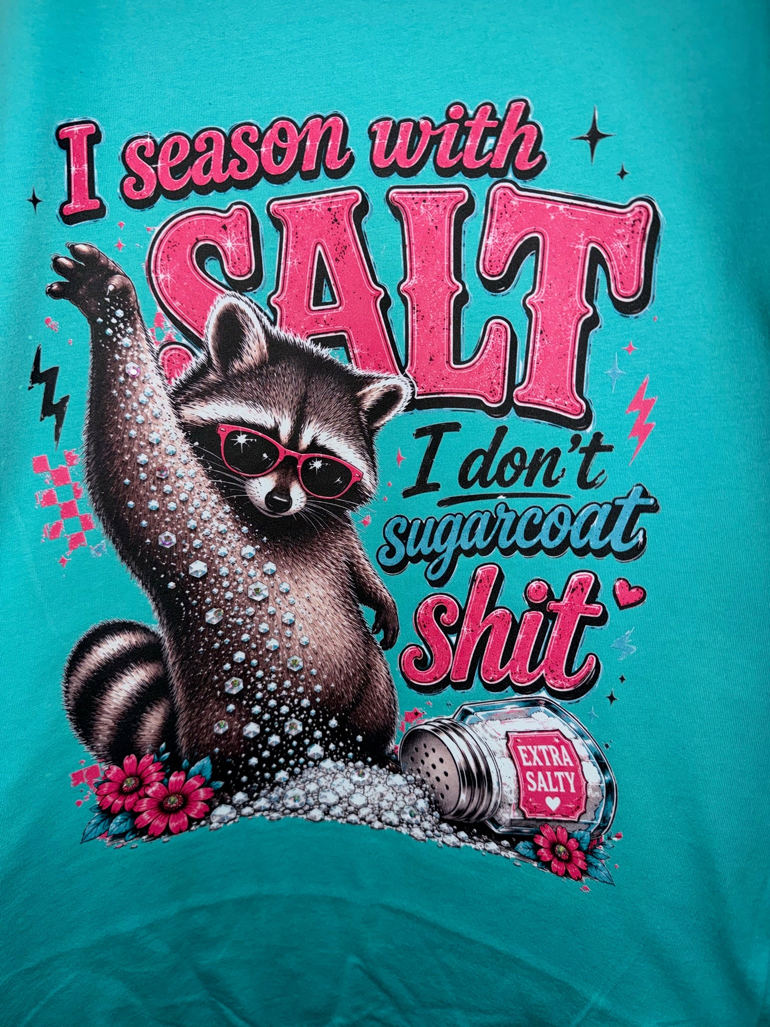 I Season with Salt Rhinestone Graphic Tee