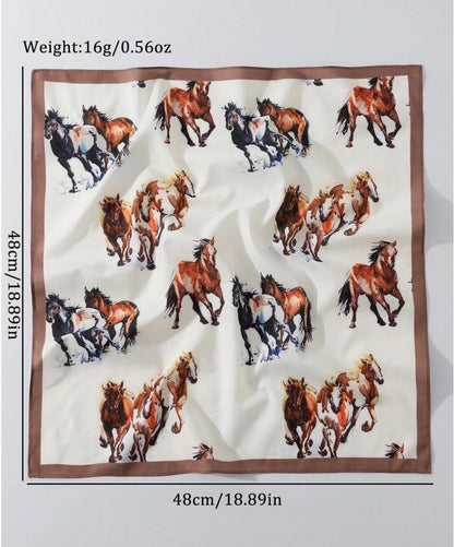 Versatile Horse Print Bandana