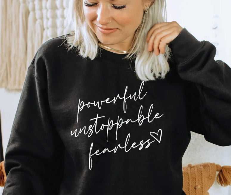 Powerful, Unstoppable, Fearless Graphic Tee