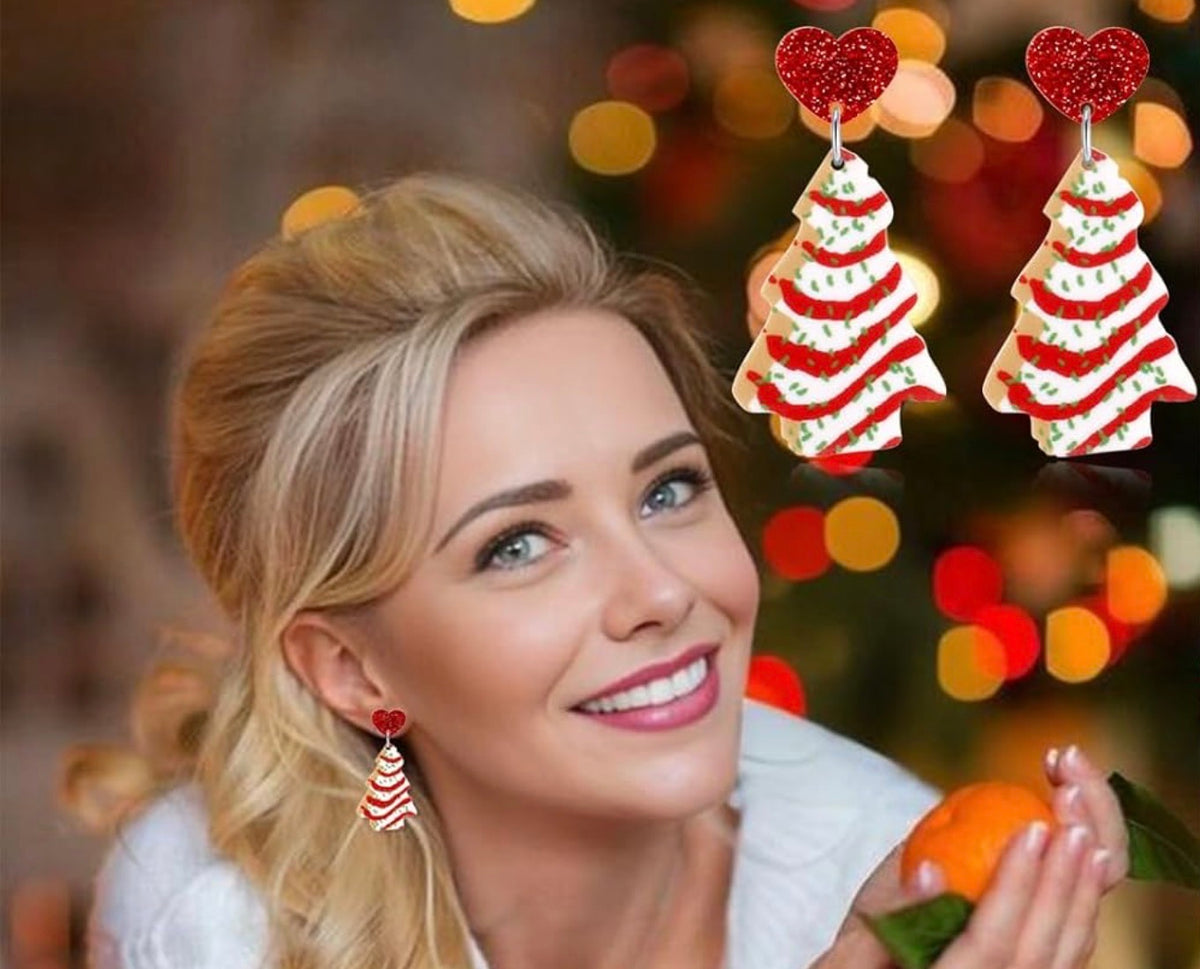 Acrylic Christmas Earrings