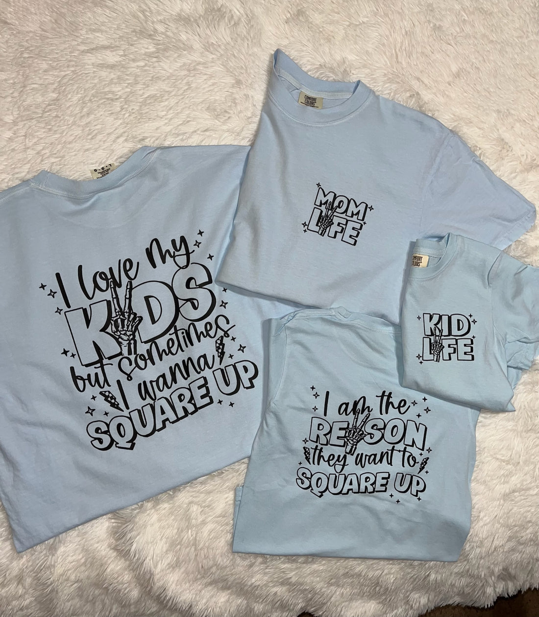 Mom Life vs. Kid Life Mommy And Me Graphic Tees