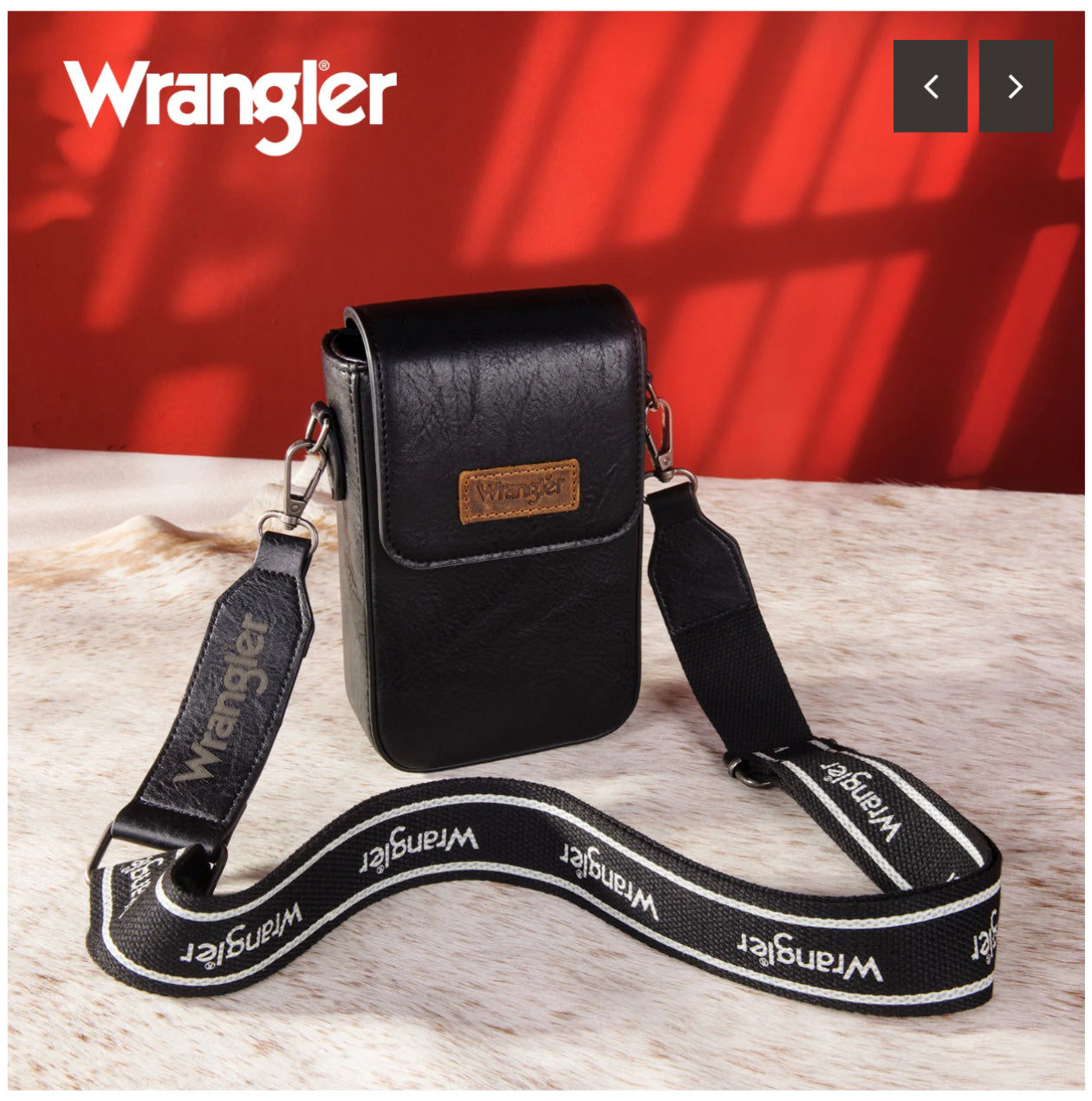 Wrangler Crossbody Cell Phone Purse with Back Card Slots