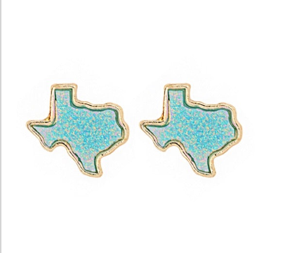Texas Druzy Stud Earrings